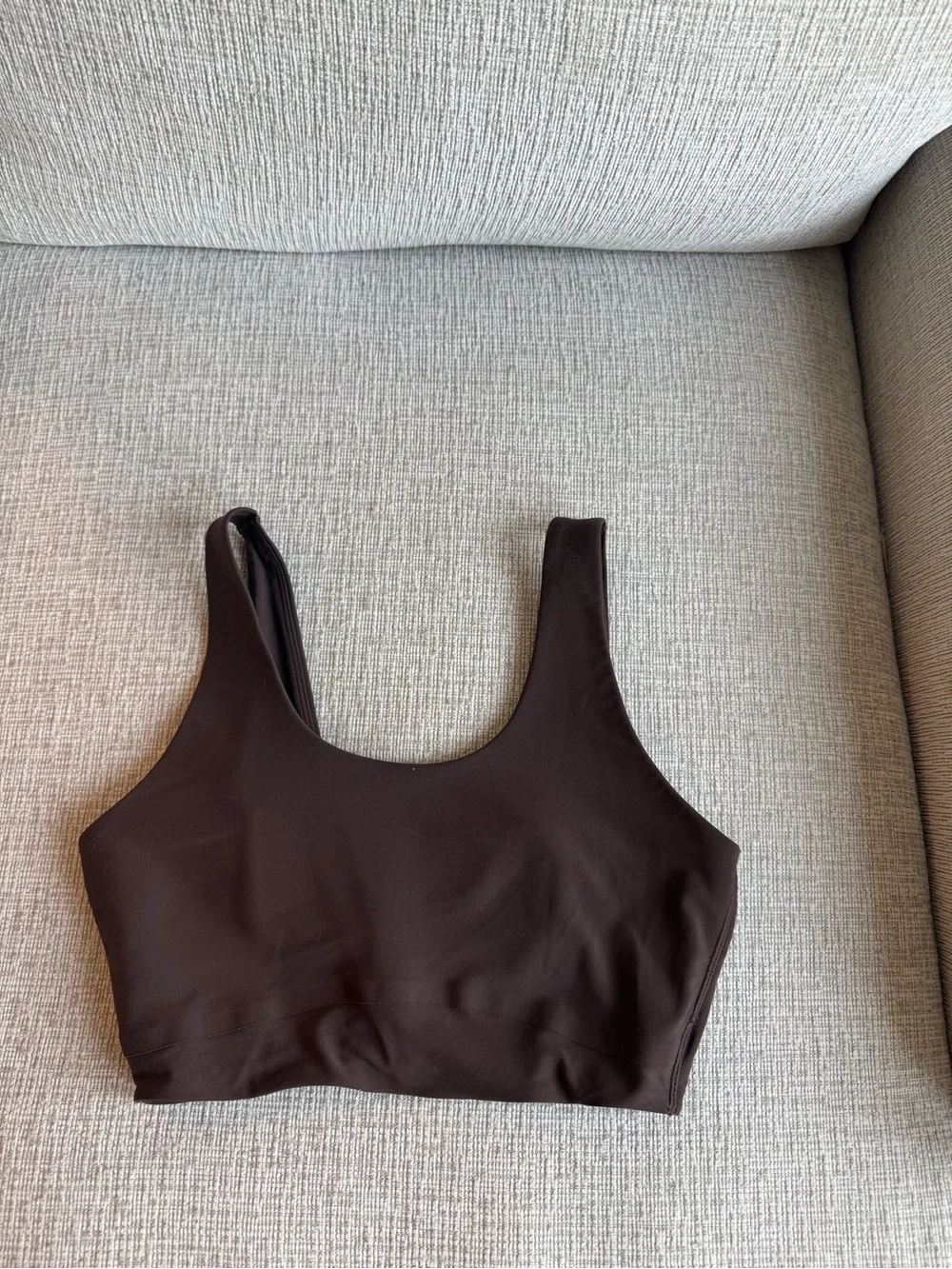 all in motion Brown Scoop Neck Crop Sports Bra
